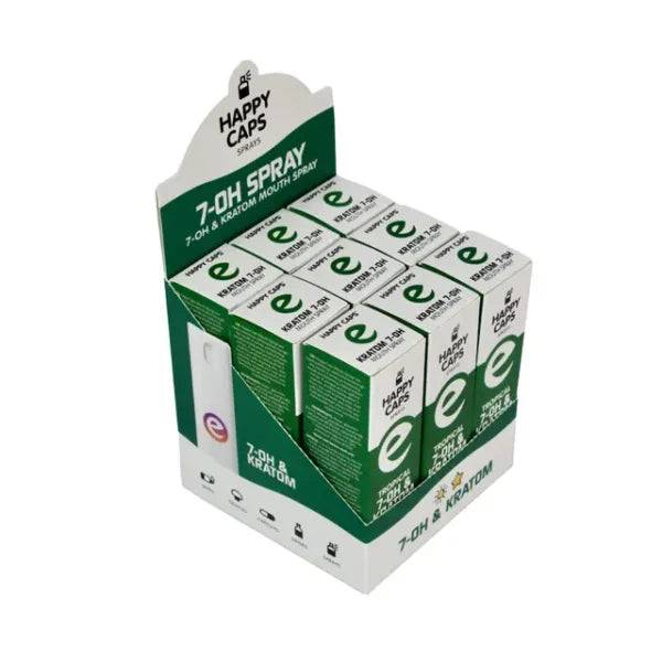 Happy Caps 7-OH & Kratom Mondspray – (5 ml) – Tropical Flavor - 1 PIECE