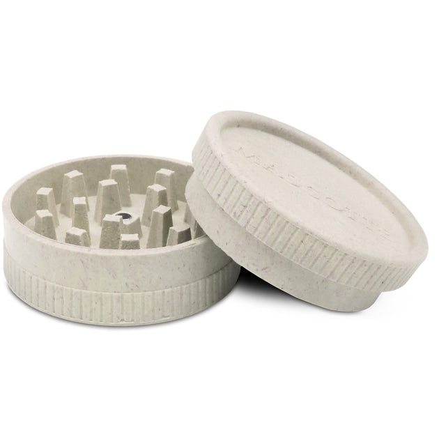 Mascotte | Hemp Grinder 55mm White/Green 24 pcs (Display)