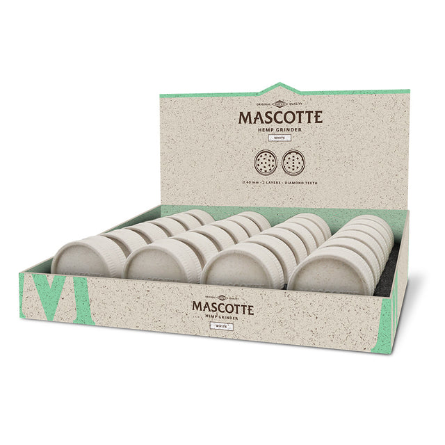 Mascotte Hemp Grinder, 40mm White