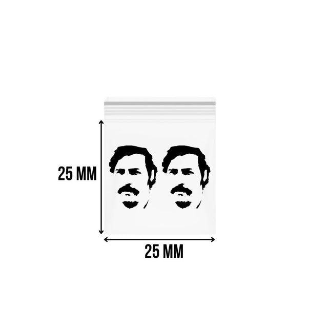 Zip-Lock Bag PPrint 25 mm x 25 mm (1000 stuks) 0.06 mm