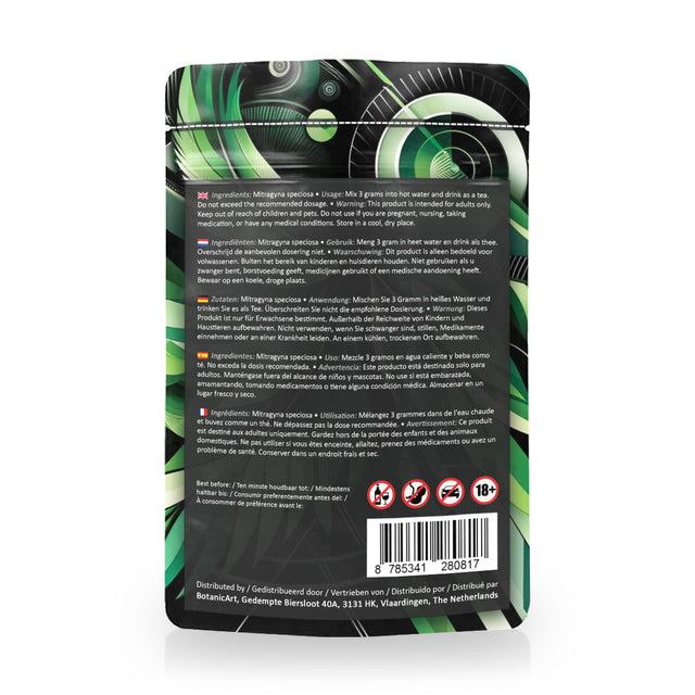 Kratom Green Borneo (Mitragyna Speciosa) 25/50g
