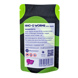 HHC-O Worms Sour Apple 250mg ( 5 stuks )