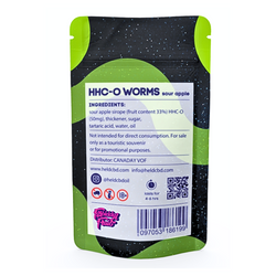 HHC-O Worms Sour Apple 500mg ( 10 stuks )