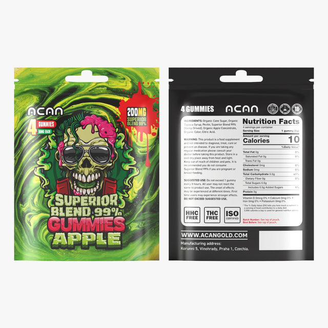 ACAN Apple Superior Blend 99% Gummies (200mg) - 4 gummies