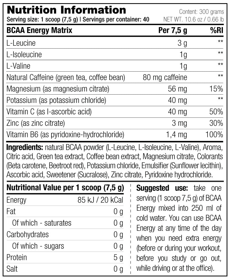 Stacker2 - BCAA Energy (300 gram)