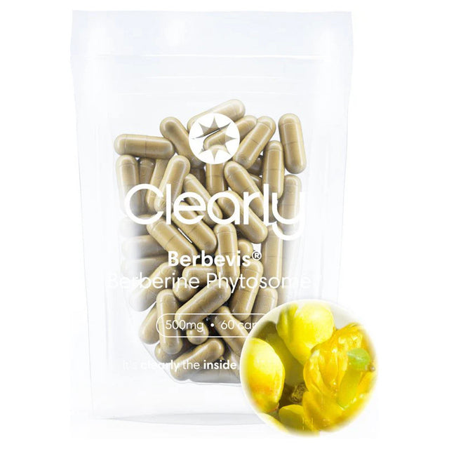 Clearly Berberine Berbevis Extract - 500 mg (60 capsules)