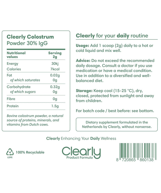 Clearly Colostrum 60 g (30 servings)