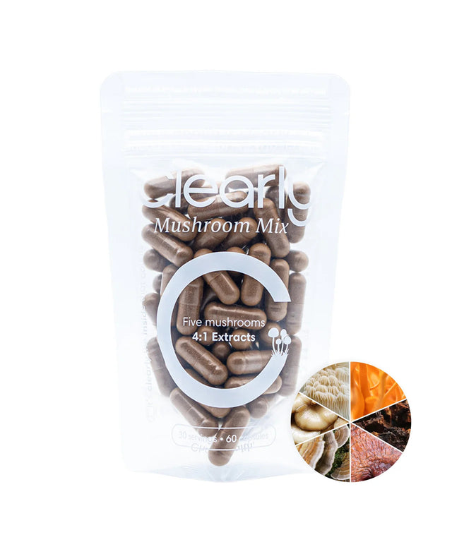 Clearly Mushroom Mix Extract 500 mg (60 capsules)