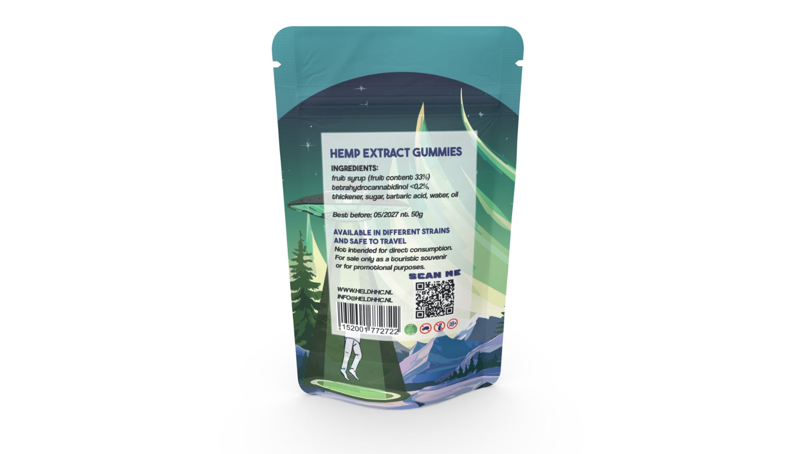 Space Gummies CBD/THC 0,2%  - 5 stuks