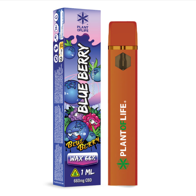 PLANT OF LIFE WAX BLUEBERRY 1ML 66% CBD