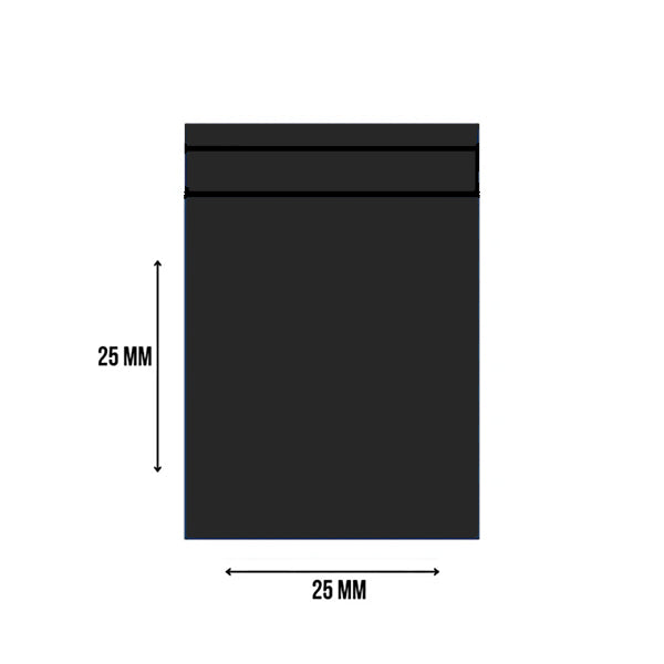 Zip-Lock Bag Blanco 25 x 25 mm (1000 stuks) 0,06 mm BLACK