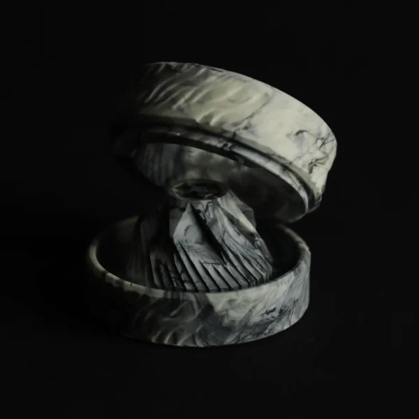 Black Marble Hash Grinder