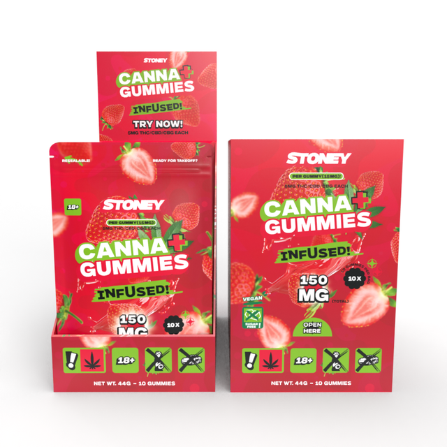 Stoney 0.2% THC Gummies Strawberry