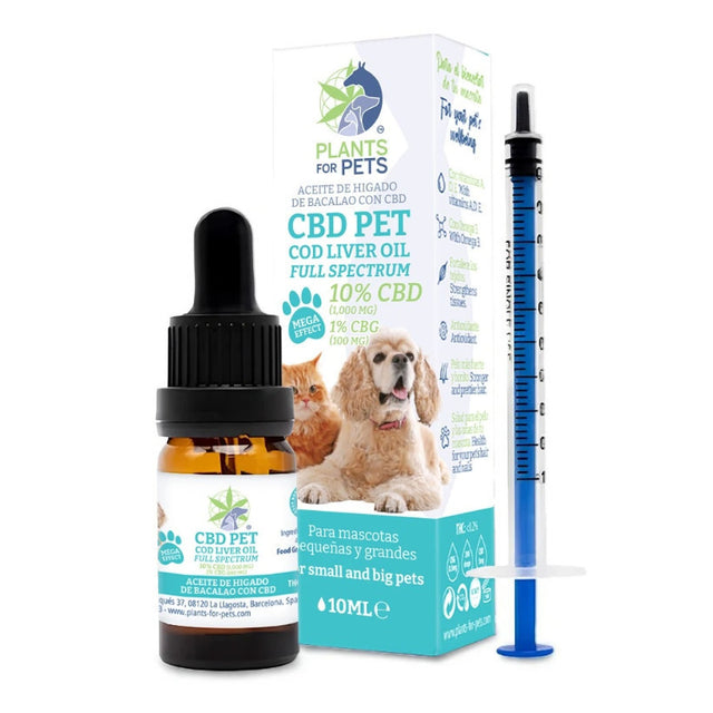 Plants For Pets | CBD Pet Cod Liver Oil Full Spectrum 10% CBD 10 ml