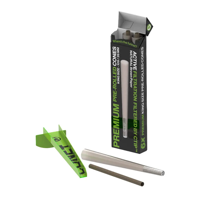 CONE+ King Size - Natural Brown 6-pack - 10 Stuks