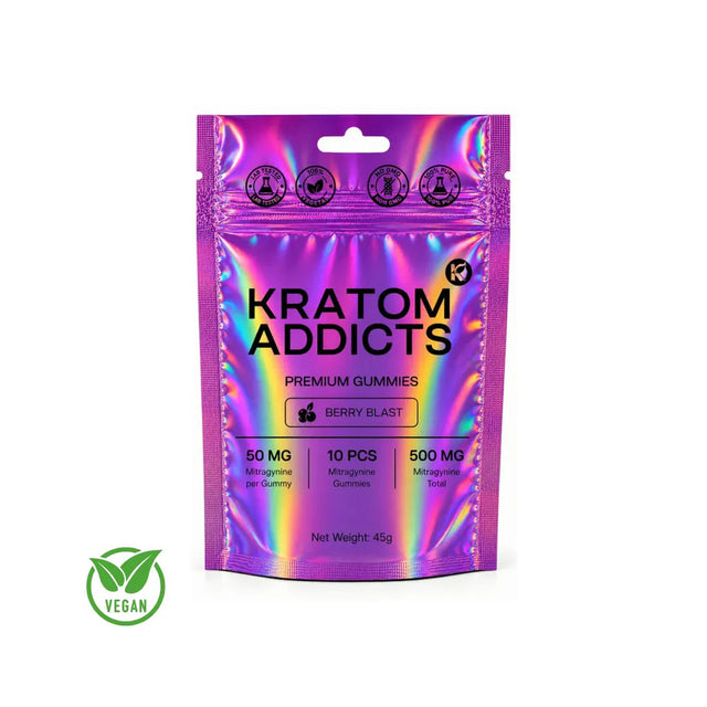 Kratom Addicts Berry Blast Gummies - 50mg