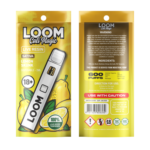 Loom Cali Magic Superior Blend 99% Disposable 2ML
