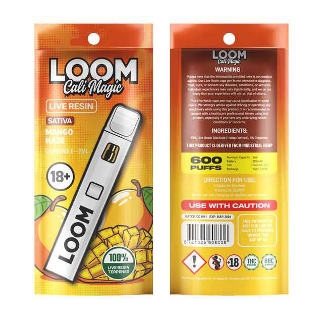 Loom Cali Magic Superior Blend 99% Disposable 2ML