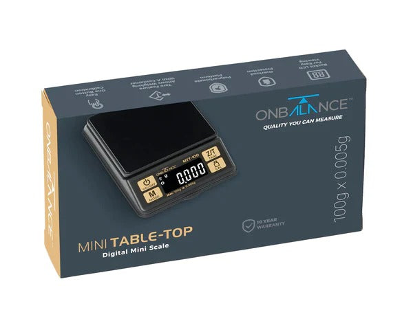 MTT-100 ON BALANCE MINI TABLE TOP SCALE (100 gram x 0.005 gr) - Mini Tafel Weegschaal