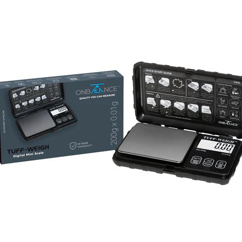 On Balance TUFF - (200gr x 0,01gr) BLACK - Pocket Scale