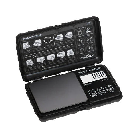 On Balance TUFF - (200gr x 0,01gr) BLACK - Pocket Scale