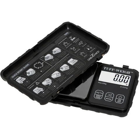 On Balance TUFF - (200gr x 0,01gr) BLACK - Pocket Scale