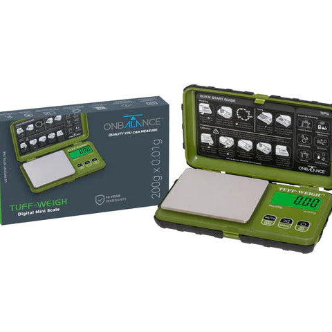 On Balance TUFF - (200gr x 0,01gr) GREEN - Pocket Scale