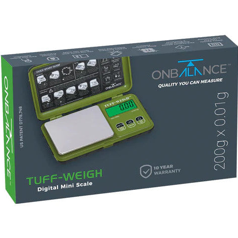 On Balance TUFF - (200gr x 0,01gr) GREEN - Pocket Scale