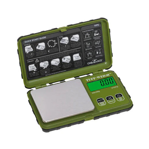 On Balance TUFF - (200gr x 0,01gr) GREEN - Pocket Scale