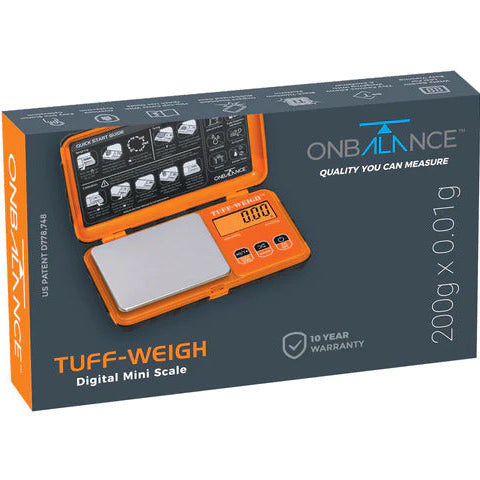 On Balance TUFF - (200gr x 0,01gr) ORANGE - Pocket Scale