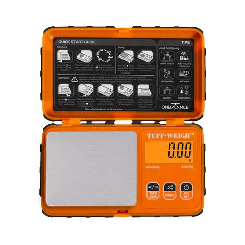 On Balance TUFF - (200gr x 0,01gr) ORANGE - Pocket Scale
