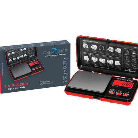On Balance TUFF - (200gr x 0,01gr) RED - Pocket Scale