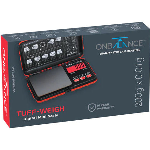 On Balance TUFF - (200gr x 0,01gr) RED - Pocket Scale