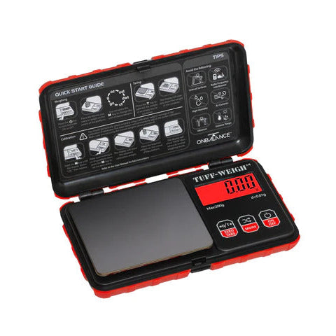 On Balance TUFF - (200gr x 0,01gr) RED - Pocket Scale