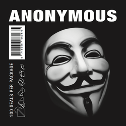 Anonymous Klein Bedrukt (100 stuks) - front