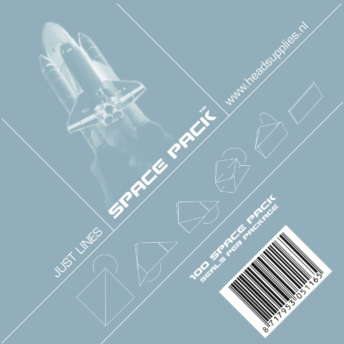 Just Lines - Space Pack - Groot Bedrukt (100 stuks) - in displaybox