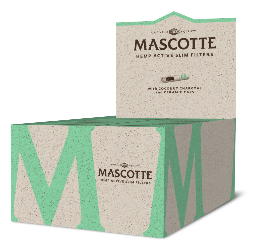 Mascotte Organic Hemp Active Slim filters 6mm 10packs/34 filters