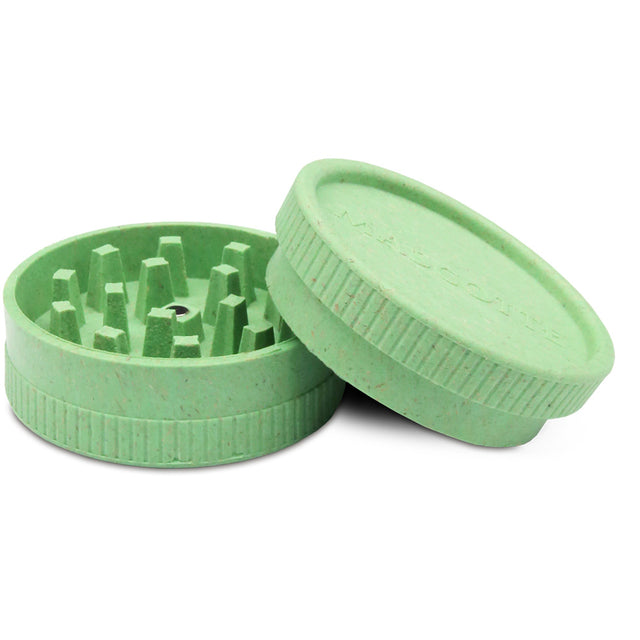 Mascotte | Hemp Grinder 55mm White/Green 24 pcs (Display)