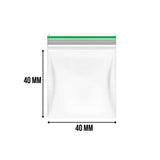 Zip-Lock Bag  40 x 40 mm (1000 stuks) 0.06 mm - Green Line