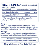 Clearly Ashwagandha KSM-66® Extract 500 mg (60 capsules)