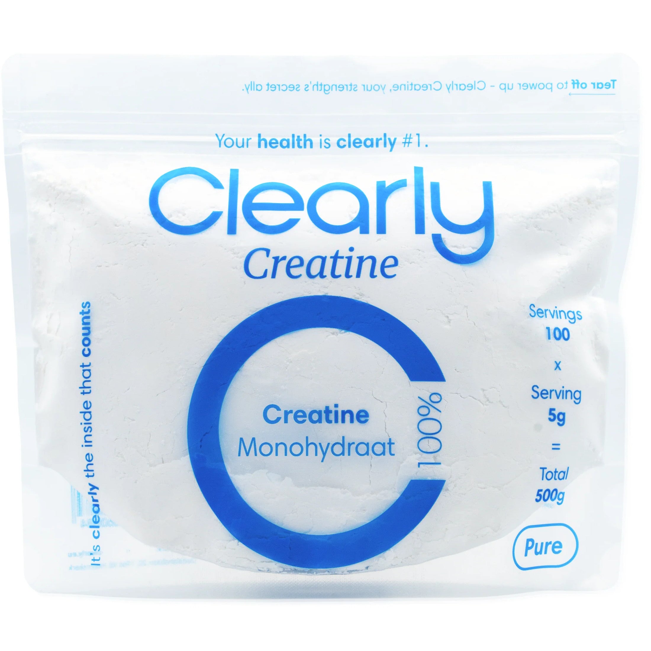 Clearly Creatine - monohydraat 100% - 500 gram