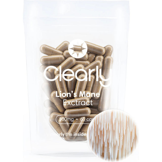 Clearly Lion's Mane Extract - 500 mg  (60 capsules)