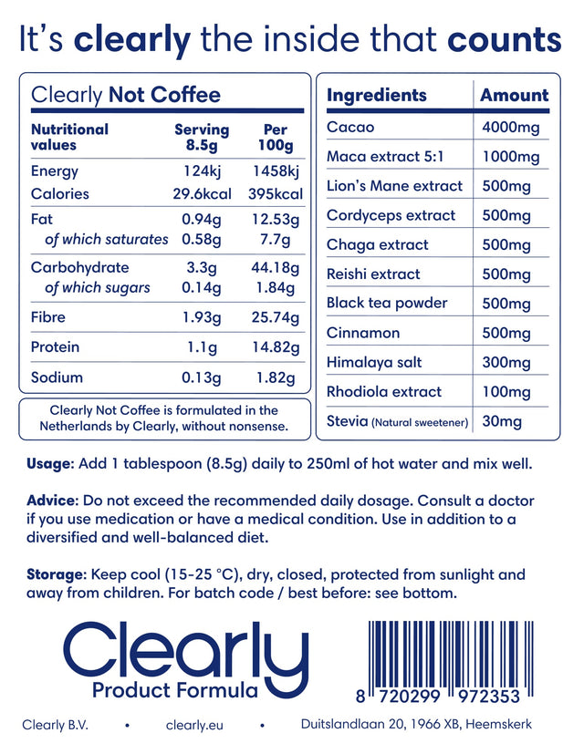 Clearly Not Coffee - 255 gram (30 servings)