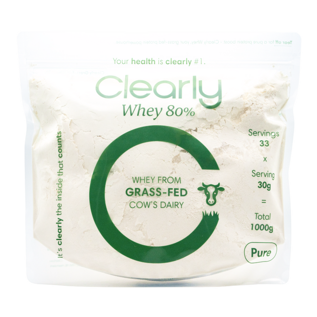 Clearly Grass-Fed Whey - 1000 gram - 80% (33 servings)