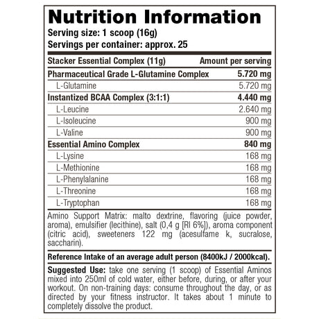 Stacker2 - Essential Aminos (400 gram)