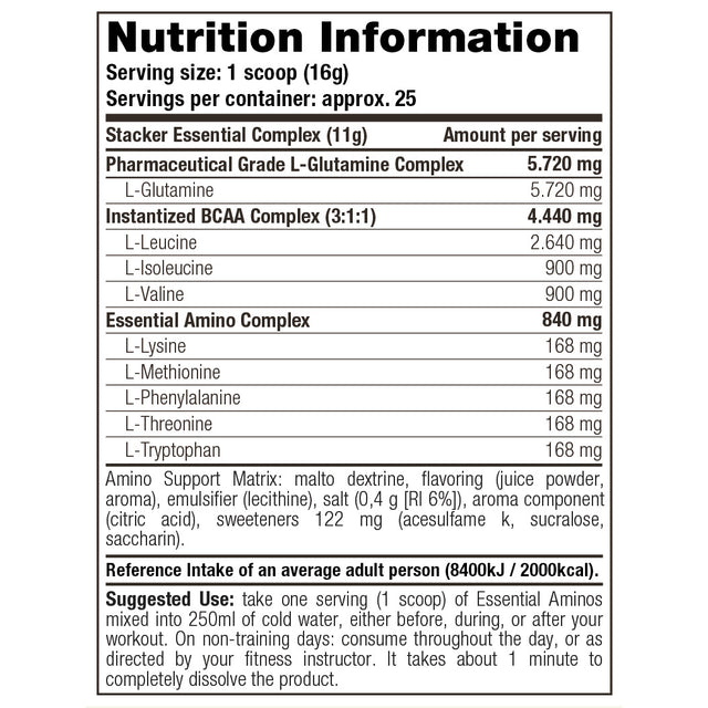 Stacker2 - Essential Aminos (400 gram)
