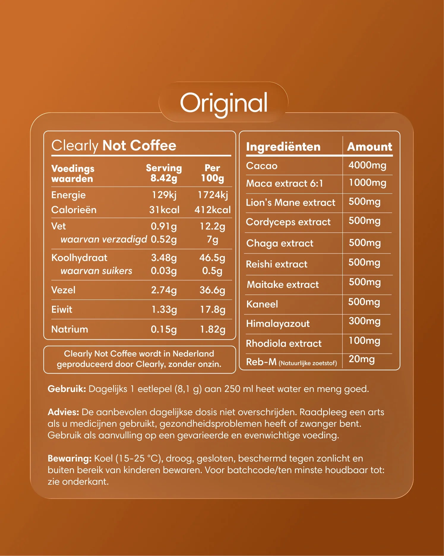 Clearly Not Coffee 253 g (30 servings)