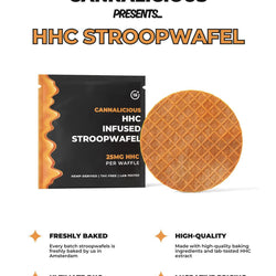 HHC INFUSED  Cannalicious Stroopwafel 25mg- 1 stuks