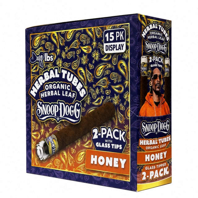 Snoop Dogg – Herbal Tubes with Glass Tip – Honey (15x 2pk)