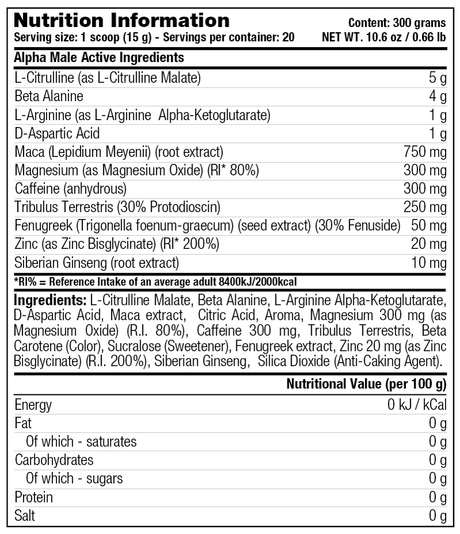 Stacker 2 - Alpha Male (300 gram)